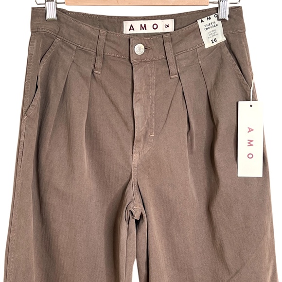 NWT AMO Sheryl Trouser in Coffee Size 26 - Picture 5 of 13